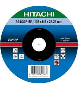  Круг зачисний Hitachi 125 х 6.0 х 22.2 мм ( 752552 )