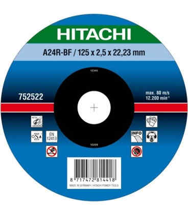  Круг відрізний Hitachi 180 х 3 х 22.2 мм ( 752514 )
